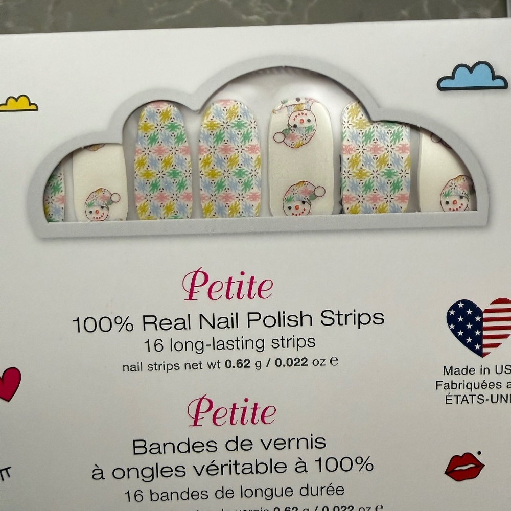 Coor Street Nail Polish Strips, Feeling frosty Petite set